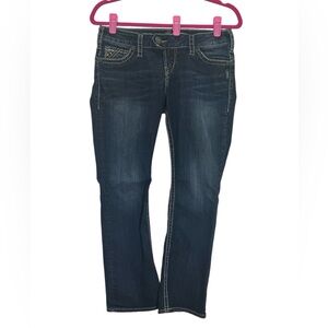 Silver Jeans Co. Women's Tuesday Low Rise Slim Boot Cut Sz 10P Short